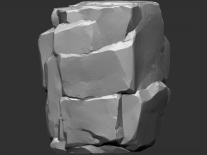 3D Mountain rock Zbrush sculpt Modelo 3D