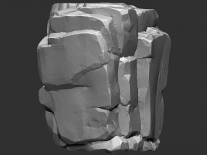 3D Mountain rock Zbrush sculpt Modelo 3D