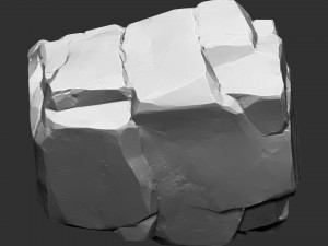 3D Mountain rock Zbrush sculpt Modelo 3D
