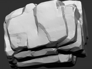 3D Mountain rock Zbrush sculpt Modelo 3D