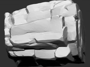 3D Mountain rock Zbrush sculpt 3D Model