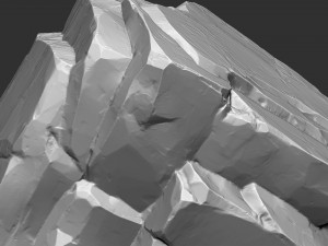 3D Mountain rock Zbrush sculpt Modelo 3D