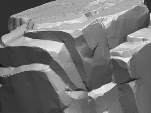 3D Mountain rock Zbrush sculpt Modelo 3D