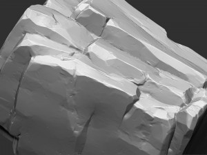 3D Mountain rock Zbrush sculpt Modelo 3D