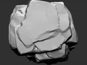 3D Mountain rock Zbrush sculpt Modelo 3D
