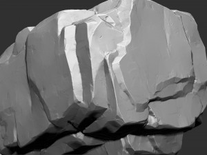3D Mountain rock Zbrush sculpt Modelo 3D