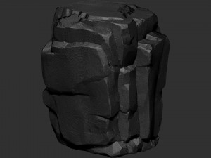 3D Mountain rock Zbrush sculpt Modelo 3D