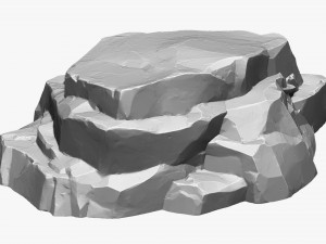 3D Mountain rock Zbrush sculpt Modello 3D