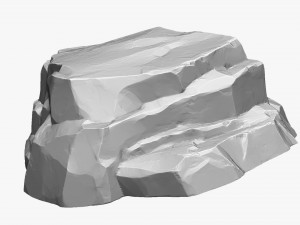 3D Mountain rock Zbrush sculpt Modello 3D