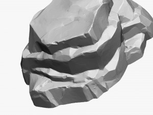3D Mountain rock Zbrush sculpt Modello 3D
