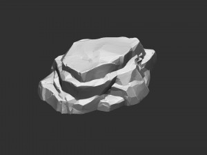 3D Mountain rock Zbrush sculpt Modello 3D