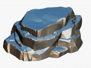 3D Mountain rock Zbrush sculpt Modello 3D