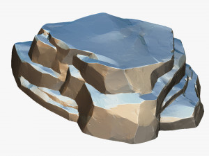 3D Mountain rock Zbrush sculpt Modello 3D