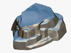 3D Mountain rock Zbrush sculpt Modello 3D