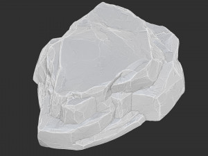 3D Mountain rock Zbrush sculpt Modello 3D