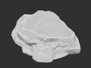 3D Mountain rock Zbrush sculpt Modello 3D