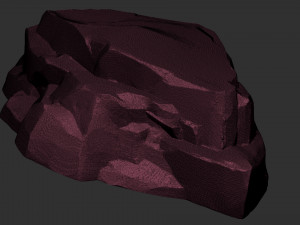 3D Mountain rock Zbrush sculpt Modello 3D