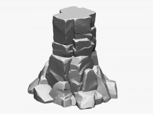 3d stone columns Zbrush sculpt 3D Model