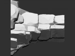 3d stone columns Zbrush sculpt 3D Model