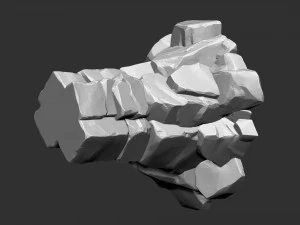 3d stone columns Zbrush sculpt 3D Model