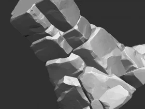 3d stone columns Zbrush sculpt 3D Model