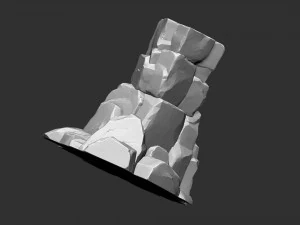 3d stone columns Zbrush sculpt 3D Model