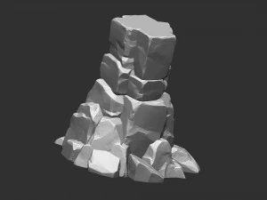 3d stone columns Zbrush sculpt 3D Model