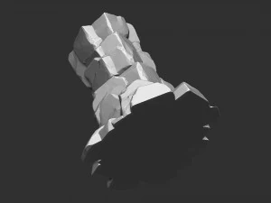 3d stone columns Zbrush sculpt 3D Model