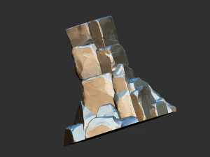 3d stone columns Zbrush sculpt 3D Model
