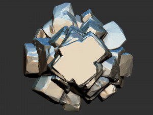 3d stone columns Zbrush sculpt 3D Модель