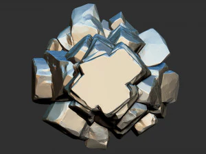 3d stone columns Zbrush sculpt 3D Model