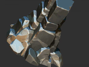3d stone columns Zbrush sculpt 3D Model