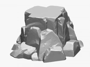 3D Mountain rock Zbrush sculpt Modelo 3D