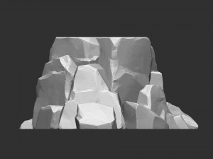 3D Mountain rock Zbrush sculpt Modelo 3D