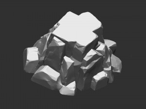 3D Mountain rock Zbrush sculpt Modelo 3D
