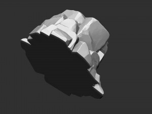 3D Mountain rock Zbrush sculpt Modelo 3D
