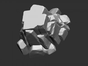 3D Mountain rock Zbrush sculpt Modelo 3D