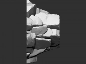 3D Mountain rock Zbrush sculpt Modelo 3D