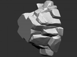 3D Mountain rock Zbrush sculpt Modelo 3D