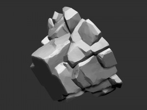 3D Mountain rock Zbrush sculpt Modelo 3D