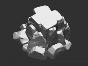 3D Mountain rock Zbrush sculpt Modelo 3D