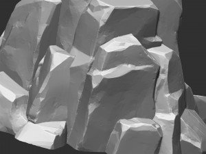 3D Mountain rock Zbrush sculpt Modelo 3D