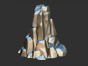 3D Mountain rock Zbrush sculpt 3D Модель