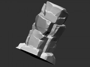3D Mountain rock Zbrush sculpt 3Dモデル