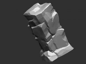 3D Mountain rock Zbrush sculpt 3Dモデル