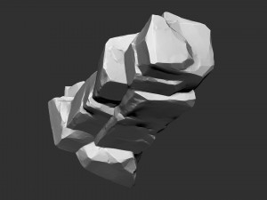 3D Mountain rock Zbrush sculpt 3Dモデル