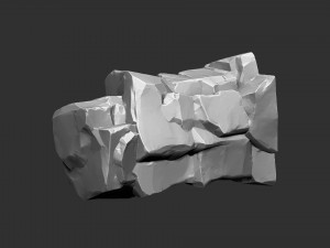 3D Mountain rock Zbrush sculpt 3Dモデル