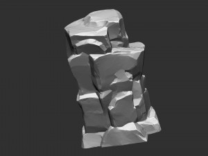 3D Mountain rock Zbrush sculpt 3Dモデル