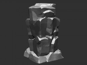 3D Mountain rock Zbrush sculpt 3Dモデル