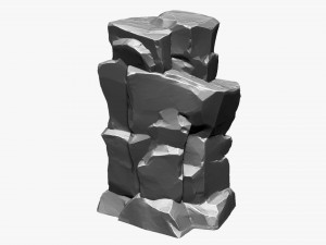3D Mountain rock Zbrush sculpt 3Dモデル